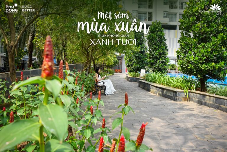 Một sớm mùa xuân giữa không gian xanh tươi