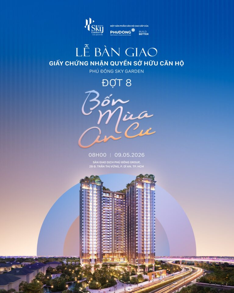 Tiếp Nối Hành Trình An Cư – Phú Đông Sky Garden Trao Sổ Hồng Đợt 8