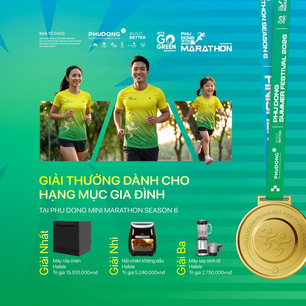 Những Giải Thưởng Hấp Dẫn Đang Chờ Đón Các Gia Đình Tại Phu Dong Mini Marathon Season 6