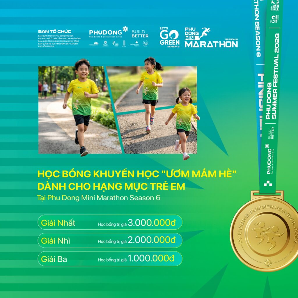 Giải Thưởng Dành Cho Các Vận Động Viên Nhí Tại Phu Dong Mini Marathon Season 6
