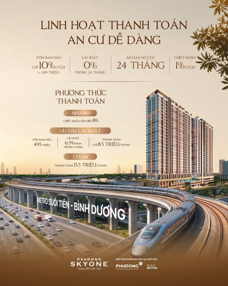 Linh Hoạt Thanh Toán – An Cư Dễ Dàng Tại Phú Đông SkyOne