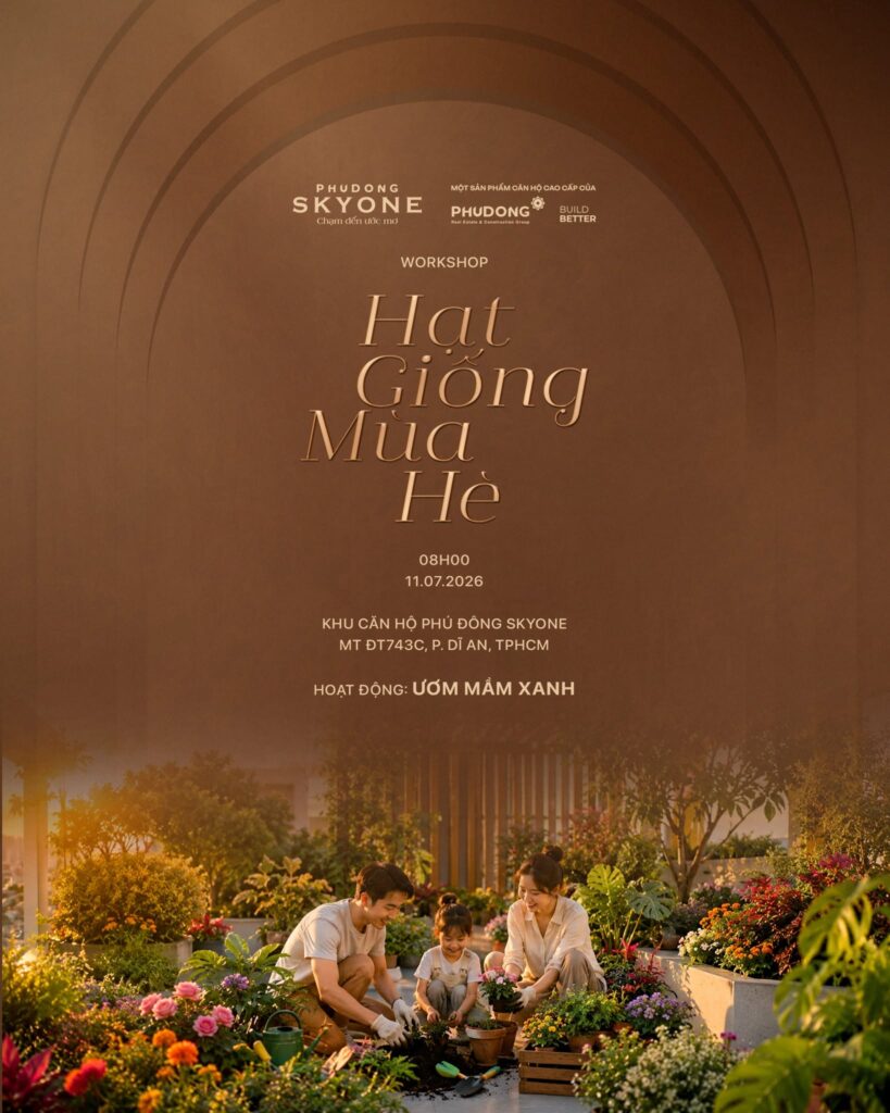 Cùng Gieo Hạt Giống Cho Mùa Hè Xanh Tại Phú Đông SkyOne