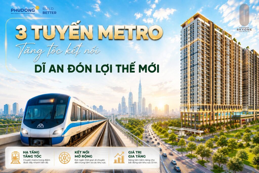 3 Tuyến Metro Được Đẩy Nhanh Tiến Độ – Dĩ An Đón Sóng Hạ Tầng Mới