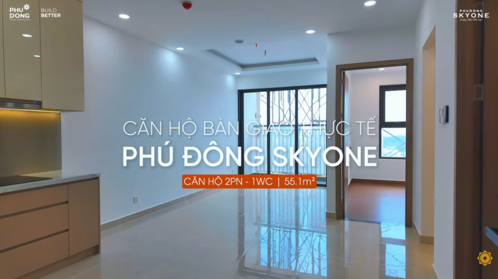 Nhỏ Gọn Diện Tích, Rộng Mở Trải Nghiệm: Khám Phá Không Gian Căn Hộ 2PN – 1WC Tại Phú Đông SkyOne